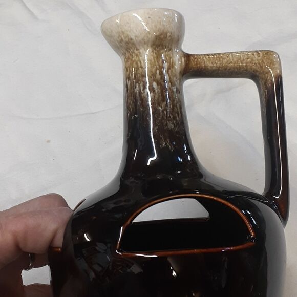 Glazed Pitcher Shaped Pottery Planter, 8" - Picture 3 of 4